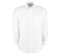 Kustom Kit - Men´s Classic Fit Workwear Oxford Shirt Long Sleeve White - Gr. - 19
