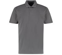 KUSTOM KIT Regulär Passen Kurz Ärmel T-Shirt Belegschaft Polo Oben - Holzkohle (XL)