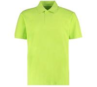 KUSTOM KIT Regulär Passen Kurz Ärmel T-Shirt Belegschaft Polo Oben - Limette (3XL)