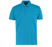 KUSTOM KIT Regulär Passen Kurz Ärmel T-Shirt Belegschaft Polo Oben - Türkis (XL)