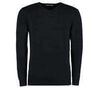 Kustom Kit - Regular Fit Arundel V-Neck Sweater Black - Gr. - XXL