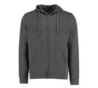 Kustom Kit - Regular Fit Superwash® 60° Zipped Hoodie Dark Grey Marl - Gr. - XL