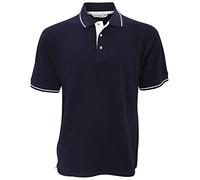 KUSTOM KIT St.Mellion Herren Polo-Shirt, Kurzarm (XL) (Marineblau/WeiÃŸ)