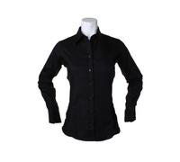 Kustom Kit - Women´s Tailored Fit Corporate Oxford Shirt Long Sleeve Black - Gr. - 44 (XXL/18)