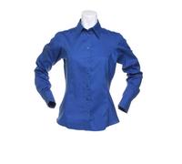 Kustom Kit - Women´s Tailored Fit Corporate Oxford Shirt Long Sleeve Royal - Gr. - 50 (5XL/24)
