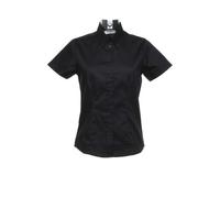 Kustom Kit - Women´s Tailored Fit Corporate Oxford Shirt Short Sleeve Black - Gr. - 38 (M/12)