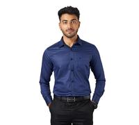 Kut for You Men's Regular Fit Long Sleeve Dress Shirt | Color: Midnight Sapphire | Size: XL | Material: Cotton | for Men & Boys | Lightweight | Button-Down Collar | Classic Fit