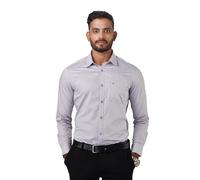 Kut for You Men's Slim Fit Long Sleeve Dress Shirt | Color: Gunmetal Grace | Size: Large | Material: Cotton | for Men & Boys | Lightweight | Button-Down Collar | Classic Fit