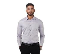 Kut for You Men's Slim Fit Long Sleeve Dress Shirt | Color: Gunmetal Grace | Size: XL | Material: Cotton | for Men & Boys | Lightweight | Button-Down Collar | Classic Fit