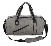 Kuuleyn Round Gym Bag Travel Bag with Shoe Compartment and Waterproof Pouch, Outdoor Fashion Sports Fitness Travel Casual Shoulder Bag Yoga Cylinder Tote Bag