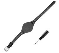 KUYCCSTRESI Uhrenarmband aus weichem Leder, 8 mm, for Fossil ES3077, ES2830, ES3262, ES3060, 21 cm(Black-Silver)