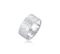 Kuzzoi Herrenring (9 mm) Massiv Handgeschmiedet Bandring Männer 925 Silber | Cooler Silberring im Used Look Ring mit rustikaler Struktur poliert Ringgröße 60 - 66