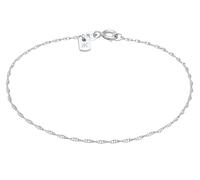 Kuzzoi 925 Silber Silber-Armband Herren zartes Gliederarmband (1 mm) | Look 925 Silber poliert Länge 19 cm
