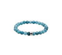 KUZZOI Achat Aquamarin Perlen 925 Sterling Silber 21 Herren