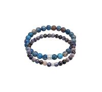 KUZZOI Achat Edelstein Perlen Bead 925 Silber 21 Herren