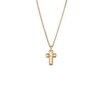 KUZZOI Anhänger Kreuz 375 Gelbgold 50