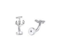 KUZZOI Anker Symbol Maritim Edel 925 Silber silberfarben Herren