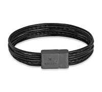KUZZOI Herren Armband Basic Armband schwarz, Größe 20, 5850915 Schwarz 20