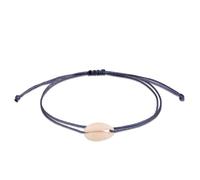Kuzzoi Armband Herren mit Kauri Muschel (13 x 8mm) Surfer Nylonarmband Blau
