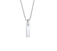 KUZZOI Bar Plättchen Rechteck oxidiert 925 Silber silberfarben Herren