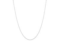 Kuzzoi Exklusive 925 Silber Herren Halskette für Anhänger Silberkette (1 mm) Gliederkette gedrehte Optik Basic Kette ohne Anhänger für den Mann, Länge 45 cm