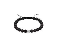 KUZZOI Basic Lavastein Kreuz Ethno 925 Silber 19 Herren