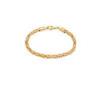 KUZZOI Armband Basic Männer Königskette Robust Massiv 925 Silber Gold