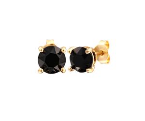 KUZZOI Basic Stecker Geo Kristalle 925 Silber goldfarben Herren