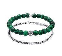 Kuzzoi Buddha Herren Armband Set ein elastisches Edelstein Armband mit Beads