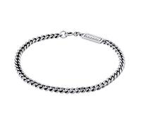 Kuzzoi Buddha Silber-Armband Herren 4 mm Panzerarmband aus 925 Silber
