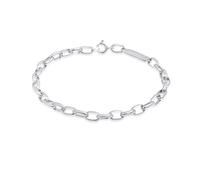 Kuzzoi Buddha Silber-Armband Herren 8 mm Gliederarmband aus 925 Silber | poliert Herrenarmband mit Federring (8 g)