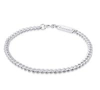 Kuzzoi Buddha Silber-Armband Herren 925 Silber Panzerarmband (5 mm) | massives 925 Sterling Silber poliert Herrenarmband mit Federring 10g 0212880519