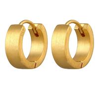 KUZZOI Creole Kreis Matt 925 Silber goldfarben Herren