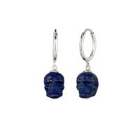 KUZZOI Creole Totenkopf Lapis Lazuli Blue 925 Sterling Silber OneSize Herren