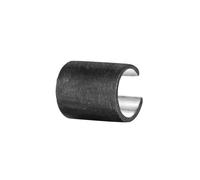 Kuzzoi Ohrringe Earcuff Single Gebürstet Oxidiert 925 Silber, silber Silber