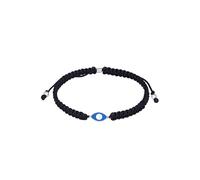 KUZZOI Evil Eye Symbol Nylon Schwarz 925 Silber 19 Herren