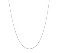 Kuzzoi Exklusive 925 Silber Herren Halskette für Anhänger, Herren Silberkette (1 mm), Basic Kette ohne Anhänger für Mann und Frau, Gliederkette gedrehte Optik, Länge 55 + 5 cm