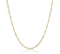 KUZZOI, Halskette Herren Figarokette Massiv Basic Trend 925 Silber in gold, für Herren Gr. 60 cm