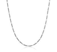 Kuzzoi Exklusive Herren Halskette mit Figaro Glieder (3,5 mm) oxidiert für Anhänger, Massive Kette für Mann oder Freund, Robuste Herrenkette aus 925 Sterling Silber, Länge 60 cm