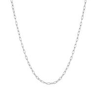 Kuzzoi Exklusive Herren Halskette mit Rolo Gliederung (7 mm), Oval geformte Erbskette für Mann oder Freund, Massive Herrenkette ohne Anhänger aus 925 Sterling Silber, Länge 50