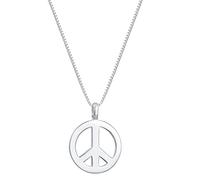 Halskette Herren Peace Frieden Massiv 925 Silber Kuzzoi Silber 5Z8263001