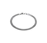 KUZZOI Flach Elegant Schlangenkette Fischgräte 925 Silber 19 Herren
