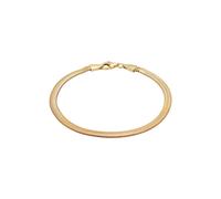 KUZZOI Flach Elegant Schlangenkette Fischgräte 925 Silber 23 Herren