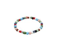 KUZZOI Glas Beads Bunt Süßwasserperlen 925 Silber 19 Herren