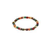 KUZZOI Glas Beads Orange Grün Vintage 925 Sterling Silber vergoldet 23 Herren