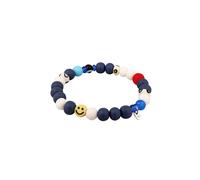 KUZZOI Glas Harz Perlen Evil Eye Smilling Bead 925 Sterling Silber 23 Herren