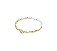 KUZZOI Gliederkette Bicolor 925 Sterling Silber, mit Kristallen von Swarovski® 23 Herren