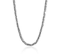 Kuzzoi massive 925 Sterling Silber Königskette Herren Halskette, Dicke 5mm, Länge 50 cm, mit Schmuckbox - 345053-050