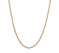 Kuzzoi Halsketten - Halskette Herren Basic Kordelkette Gedreht 925 Sil - Gr. unisize - in Gold - für Damen