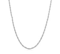 Kuzzoi Halskette Herren Basic Kordelkette Gedreht 925 Silber, silber Silber